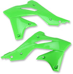 UFO Radiator Scoops - Kawasaki KXF250 2013-16 - Green