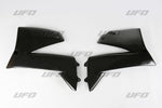 UFO Radiator Scoops - KTM SMC 660 Supermoto 2004-06 - Black