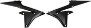 UFO Radiator Scoops - Yamaha YZF250 2014-18, YZF450 2014-17 - Black