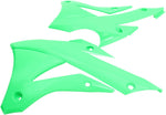 UFO Radiator Scoops - Kawasaki KX85 2014-18 - Green