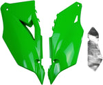 UFO Side Panels - Kawasaki KXF450 2019-21 - Green