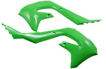 Cycra Powerflow Radiator Scoops - Kawasaki KX450X 2021-2023 - Green