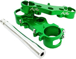 Kite MX-EN Triple Clamps - Kawasaki KXF450 2019-2020 - Green