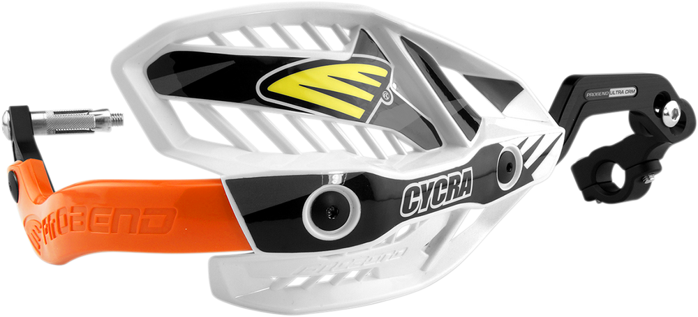 Cycra Ultra Probend CRM Wrap Around Handguards For 1-1/8" Handlebars - Orange/White