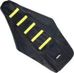 Moose Ribbed Seat Cover - Suzuki RM125 2001-07, RM250 2001-09 - Black/Yellow