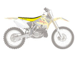 Blackbird Zebra Seat Cover - Suzuki RM 125/250 2001-12 - Yellow/Black