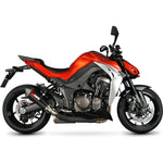 Scorpion Serket Taper Carbon Oval Exhaust - Kawasaki Z1000 2014 - 2016 No Panniers