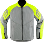 Icon Unisex Mesh AF Jacket - Grey Hi-Vis Yellow