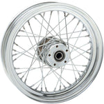 Drag Specialties Laced Wheel For Harley Davidson FLHR 1450 2000-2003 16x3 Front - Chrome Silver