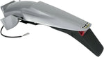 UFO Enduro Rear Fender With Tail Light - KTM EXC 125/200/250/300/380 1998-2003 - Silver