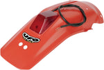 UFO Enduro Rear Fender With Tail Light - Honda XR600R 1988-98 - Red