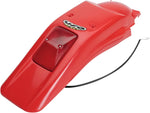 UFO Enduro Rear Fender With Tail Light - Honda XR250 1996-2004, XR400R 1996-2002 - Red