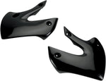 UFO Radiator Scoops - Kawasaki KX65 2001-18, KLX110 2002-09 - Black