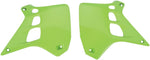 UFO Radiator Scoops - Kawasaki KX250 1990-91 - Green