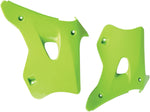 UFO Radiator Scoops - Kawasaki KX 125/250 1994-96 - Green