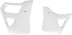 UFO Radiator Scoops - Yamaha YZ125 1989-92, YZ250 1989 - White