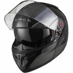 Black Optimus SV Max Vision Flip Front Motorcycle Helmet