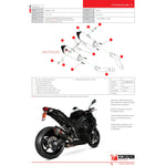 Scorpion Serket Taper Carbon Oval Exhaust - Kawasaki Z1000 2010 - 2013