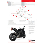 Scorpion RP-1 GP Carbon Round Exhaust - Kawasaki Z1000 2010-2013