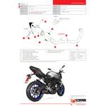 Scorpion Serket Taper Carbon Oval Exhaust - Yamaha MT-125 Full System 2014 - 2018