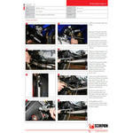 Scorpion Serket Taper Satin Titanium Oval Exhaust - Yamaha MT-125 Full System 2014