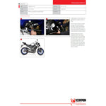 Scorpion Serket Taper Satin Titanium Oval Exhaust - Yamaha MT-125 Full System 2014