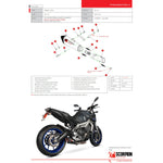 Scorpion Serket Taper Satin Titanium Oval Exhaust - Yamaha MT-09 2013 - 2020