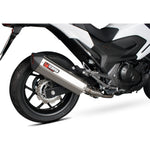 Scorpion Serket Parallel Stainless Oval Exhaust - Honda NC 750 2014 - 2018