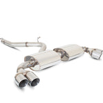 Scorpion Exhaust Turbo-Back + Sports Cat (Res) Quad Daytona - Audi TT S MK2 08-14