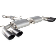 Scorpion Exhaust Cat-Back (Res) Quad Monaco BLK - Audi S3 2.0T 8V 3 Door & Sportback 13+