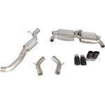 Scorpion Exhaust Cat-Back (Res) Quad Monaco BLK - Audi S3 2.0T 8V 3 Door & Sportback 13+