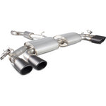 Scorpion Exhaust Cat-Back (Res) Quad Monaco BLK - Audi S3 2.0T 8V Saloon 13+