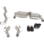 Scorpion Exhaust Cat-Back (Valved) Quad Monaco BLK - Audi S3 2.0T 8V 3 Door & Sportback 13 - 16