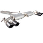 Scorpion Exhaust Cat-Back (Valved) Quad Monaco BLK - Audi S3 2.0T 8V 3 Door & Sportback 13 - 16