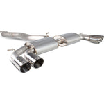 Scorpion Exhaust Cat-Back (Non Valved) Quad Daytona - Audi S3 2.0T 8V 3 Door & Sportback 2013 - 2016