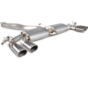 Scorpion Exhaust Cat-Back (Valved) Quad Monaco - Audi S3 2.0T 8V 3 Saloon 13 - 16