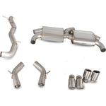 Scorpion Exhaust Cat-Back (Non Valved) Quad Monaco - Audi S3 2.0T 8V 3 Saloon 13 - 16