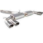 Scorpion Exhaust Cat-Back (Non Valved) Quad Monaco - Audi S3 2.0T 8V 3 Saloon 13 - 16