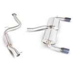 Scorpion Exhaust Cat-Back (Res) Twin Daytona BLK - Ford Focus MK2 ST 225 2.5 Turbo 2006-2011