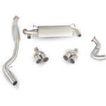 Scorpion Exhaust Secondary Cat-Back Quad Ring - Subaru Impreza 2.5 Turbo WRX STI Hatch 08-11