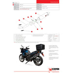 Scorpion Factory Titanium Oval Exhaust - BMW F650 GS 2008 - 2012