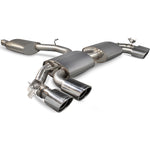 Scorpion Exhaust Cat-Back System (Res) Quad Evo - Audi TTS MK3 (Non-GPF Model) 2014 - 2019