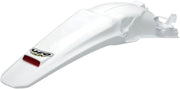 UFO Enduro Rear Fender With LED Light - Honda CRF250X 2008-17 - White