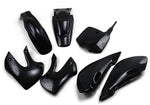 UFO Plastics Kit - Kawasaki KLX110 2001-09, KX65 2001-14 - Black