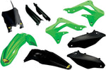 Cycra Powerflow Plastics Kit - Kawasaki KXF250 2013-2016 - Black/Green