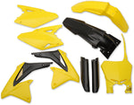 Cycra Powerflow Plastics Kit - Suzuki RMZ450 2008-2017 - Black/Yellow