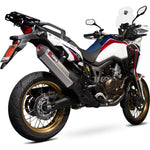 Scorpion Serket Parallel Titanium Oval Exhaust - Honda CRF 1000 L Africa Twin 2015 - 2019