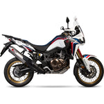 Scorpion Serket Parallel Titanium Oval Exhaust - Honda CRF 1000 L Africa Twin 2015 - 2019