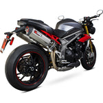 Scorpion Serket Parallel Stainless Oval Exhaust - Triumph Speed Triple 1050 2016 - 2017