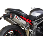 Scorpion Serket Parallel Stainless Oval Exhaust - Triumph Speed Triple 1050 2016 - 2017